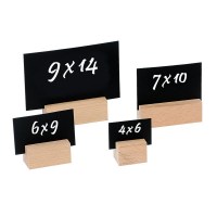 Wooden Stand with 4x6cm Carton Card 3 pcs pack