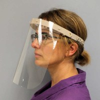Face Protective Shield Ivory Adjustable-Tilt Front