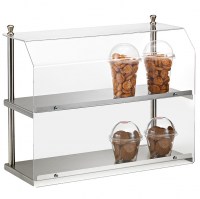 Counter Top 2 Level shelving unit for packed products